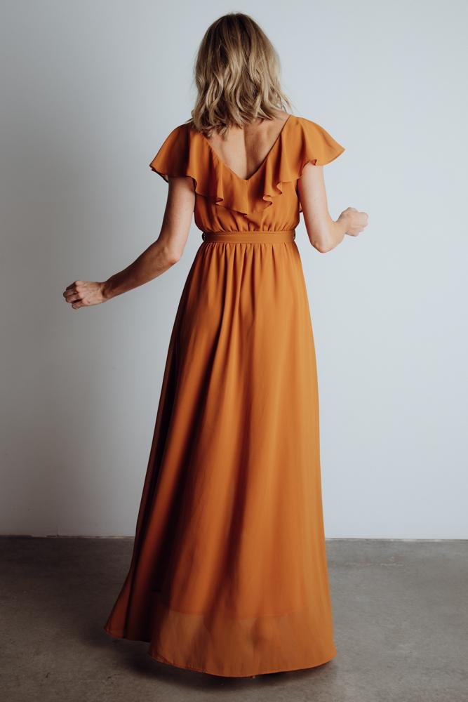Katya Ruffle Maxi Dress | Amber
