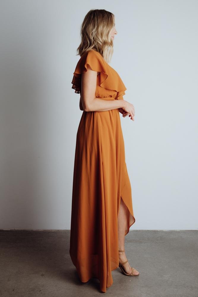 Katya Ruffle Maxi Dress | Amber