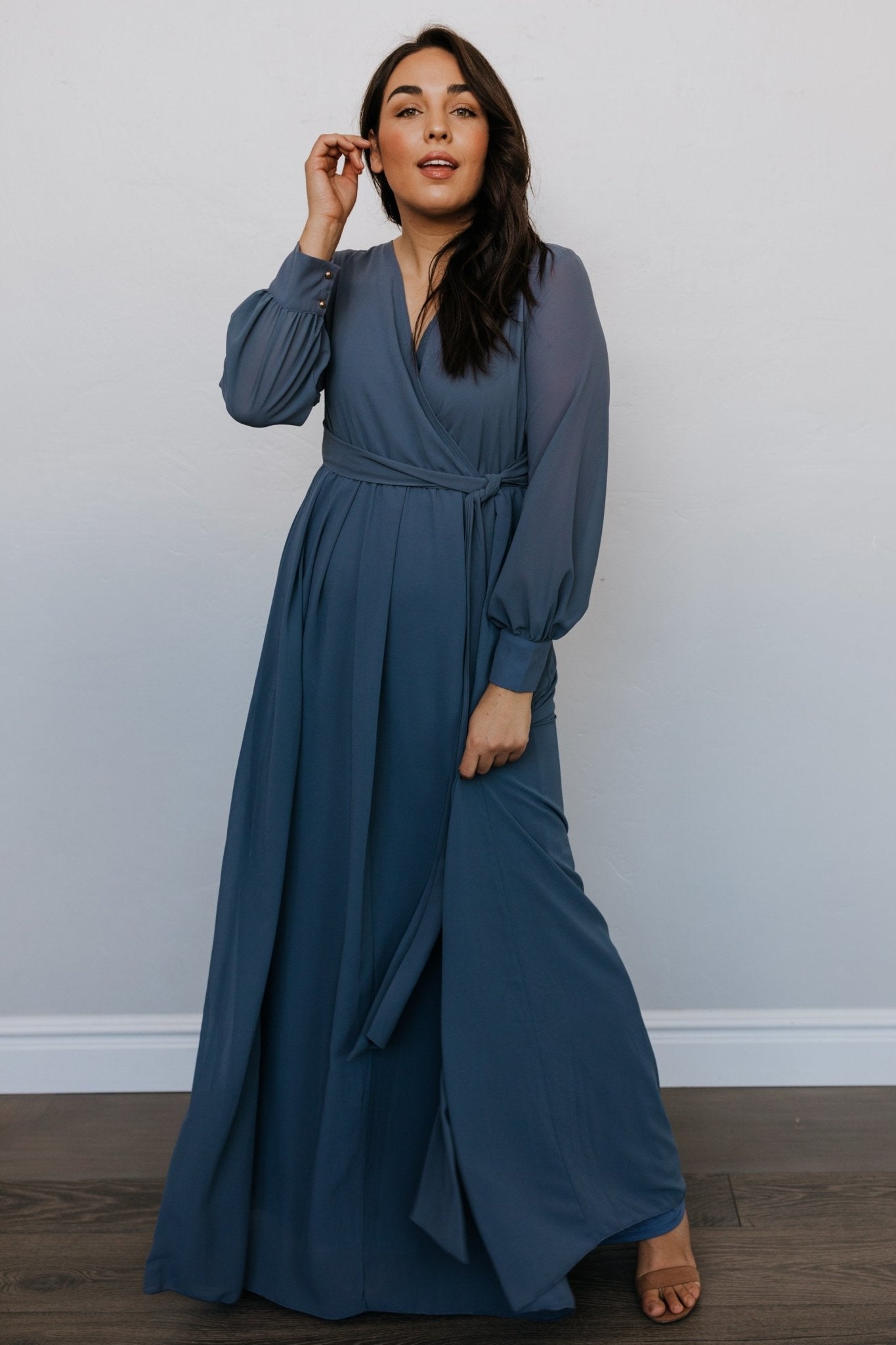 Lydia Maxi Dress | Slate Blue